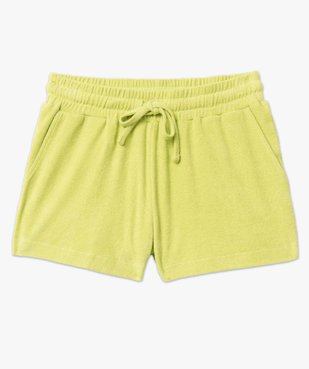 Short de plage femme en éponge avec taille élastique vue4 - GEMO (PLAGE) - GEMO