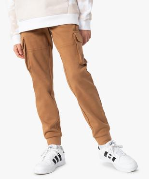 Pantalon cargo en molleton garçon vue1 - GEMO (JUNIOR) - GEMO