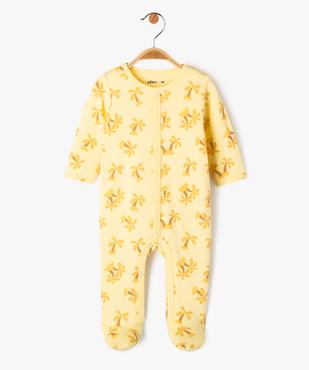 Pyjama dors-bien fermeture devant avec motifs palmiers bébé vue1 - GEMO 4G BEBE - GEMO