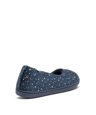 Chaussons femme ballerines moelleuses en velours imprimé - DIM vue4 - DIM - GEMO