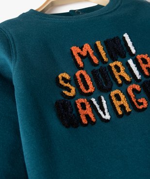 Sweat bébé garçon imprimé en molleton vue2 - GEMO C4G BEBE - GEMO