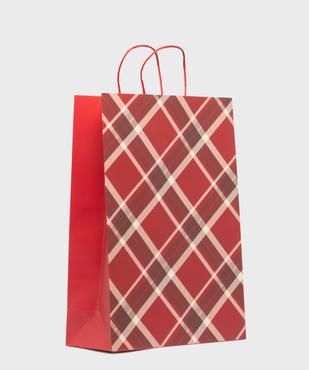 Pochette cadeau à motif écossais vue1 - GEMO (ACCESS) - GEMO