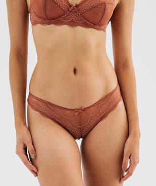 Culottes en dentelle et tulle femme (lot de 2) vue2 - GEMO(HOMWR FEM) - GEMO