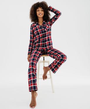 Pyjama à motif tartan femme - LuluCastagnette vue2 - LULUCASTAGNETTE - GEMO