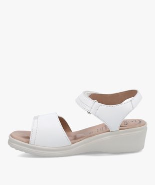 Sandales femme confort dessus cuir uni – 5 Reflex Zones vue3 - 5 REFLEX ZONES - GEMO