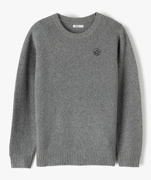 Pull garçon en maille chinée vue2 - GEMO (ENFANT) - GEMO