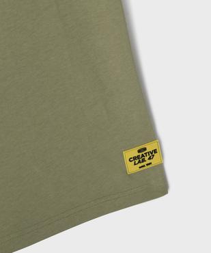 Tee-shirt manches courtes oversize avec inscription poitrine garçon vue4 - GEMO 4G GARCON - GEMO