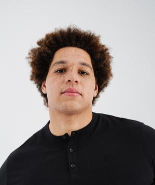 Tee-shirt manches courtes col tunisien homme vue6 - GEMO 4G HOMME - GEMO