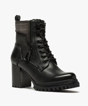 Boots femme à talon carré et semelle crantée – Tom Tailor vue2 - TOM TAILOR - GEMO