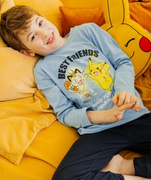 Pyjama bicolore avec motif Pikatchu garçon - Pokemon vue1 - POKEMON - GEMO