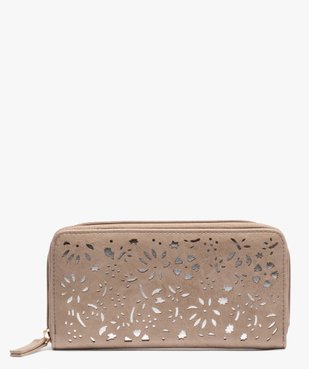 Portefeuille femme avec motifs ajourés à fermeture zippée vue1 - Nikesneakers (ACCESS) - Nikesneakers