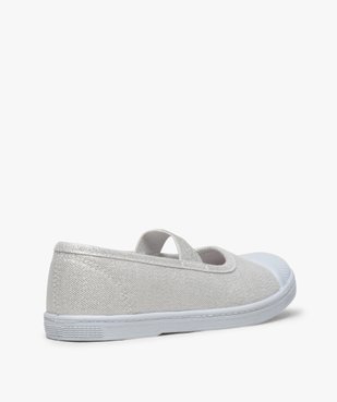 Tennis fille en toile façon ballerines à bout renforcé vue4 - GEMO (ENFANT) - GEMO
