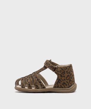 Sandales imprimé léopard à talon et bout fermés bébé fille - Lovely Wings vue3 - LOVELY WINGS - GEMO