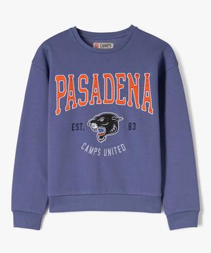 Sweat avec inscription brodée fille - Camps United vue2 - CAMPS GEMO FOR GOOD - GEMO