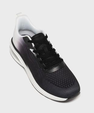 Baskets en toile bicolores avec semelle à bulle d’air homme - 5 Miles vue5 - 5 MILES - GEMO