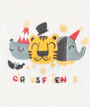 Pyjama en velours 2 pièces motif cirque bébé vue2 - GEMO 4G BEBE - GEMO