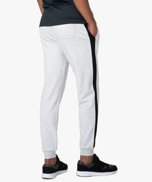Pantalon de jogging homme avec bandes sur les côtés vue3 - GEMO C4G HOMME - GEMO