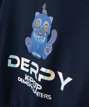 Sweat en molleton imprimé Derpy fille - Kpop Demon Hunters vue2 - KPOP DEMON HUNTERS - GEMO