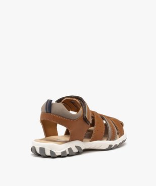 Sandales garçon à brides multiples et fermeture scratch vue4 - GEMO (ENFANT) - GEMO
