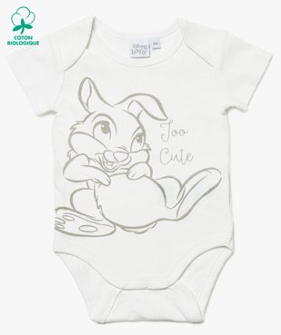 Body bébé mixte à manches courtes avec motifs animaux – Disney Baby vue1 - DISNEY DTR - GEMO