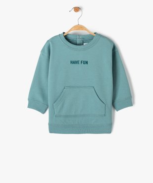 Sweat bébé avec petite broderie vue1 - GEMO(BEBE DEBT) - GEMO