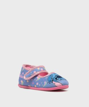 Chaussons babies à scratch en velours imprimés fille - Stitch vue2 - LILO & STITCH - GEMO