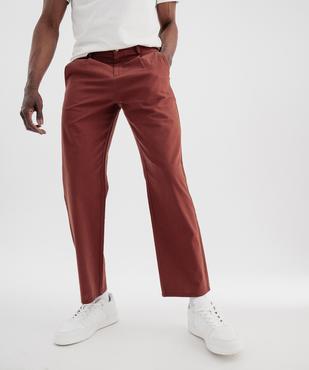 Pantalon à pinces en coton et lin homme vue3 - GEMO (HOMME) - GEMO