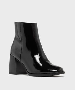 Boots à talon large et bout carré femme vue9 - FOLLOW ME - GEMO