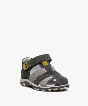 Sandales garçon à scratch à brides multiples en cuir vue2 - Nikesneakers (ENFANT) - Nikesneakers