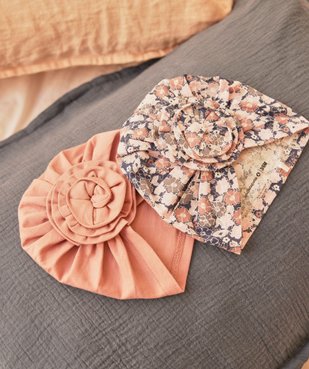 Bonnet de naissance en jersey de coton look rétro bébé - LuluCastagnette (lot de 2) vue2 - LULUCASTAGNETTE - GEMO