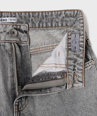 Jean baggy en coton délavé garçon vue2 - GEMO (JUNIOR) - GEMO