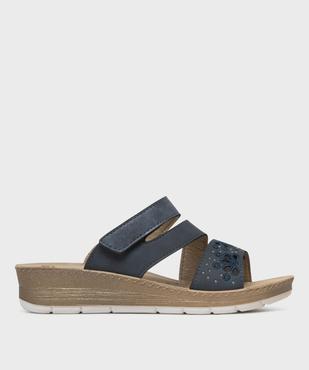 Mules confort à brides fantaisie avec scratch femme vue2 - G'FLEX - GEMO