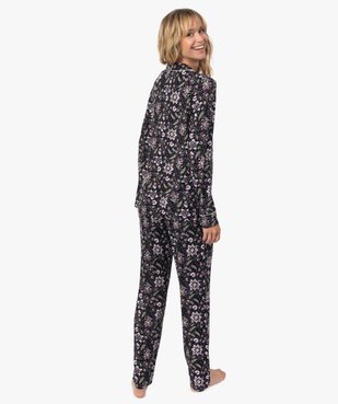 Pyjama femme deux pièces : chemise et pantalon vue3 - GEMO(HOMWR FEM) - GEMO