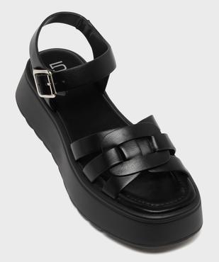 Sandales à brides sur semelle plateforme femme - 5 Miles vue5 - 5 MILES - GEMO