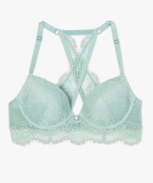 Soutien-gorge femme en dentelle avec dos croisé vue4 - GEMO(HOMWR FEM) - GEMO