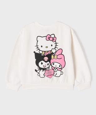 Sweat à motif poitrine et dos fille - Hello Kitty vue3 - HELLO KITTY - GEMO