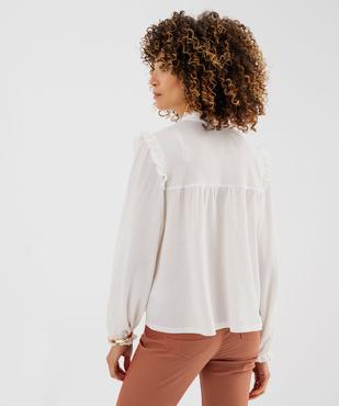 Blouse manches longues à col V femme vue3 - GEMO 4G FEMME - GEMO