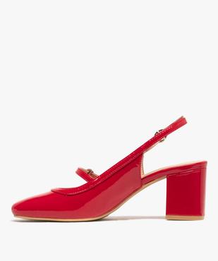 Escarpins sling-back avec boucles à strass femme vue3 - FOLLOW ME - GEMO