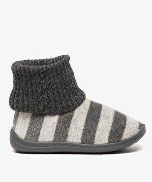 Chaussons bébé à rayures avec tige façon chaussettes vue1 - GEMO (ENFANT) - GEMO