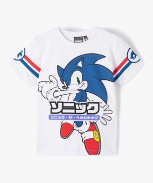 Tee-shirt garçon à manches courtes imprimé - Sonic vue1 - SONIC - GEMO