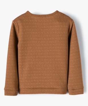 Sweat fille zippé à paillettes vue3 - GEMO (ENFANT) - GEMO