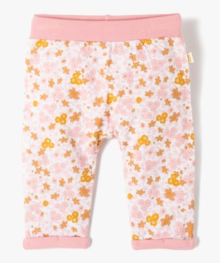Pantalon bébé fille à motifs fleuris entièrement doublé - LuluCastagnette vue1 - LULUCASTAGNETTE - GEMO