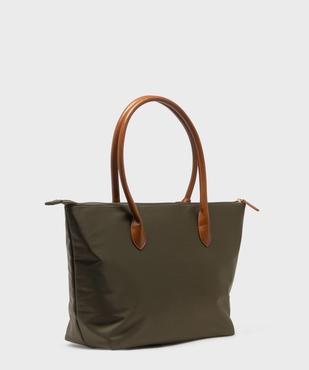 Sac à main zippé forme cabas à grandes anses femme  vue2 - GEMO (ACCESS) - GEMO
