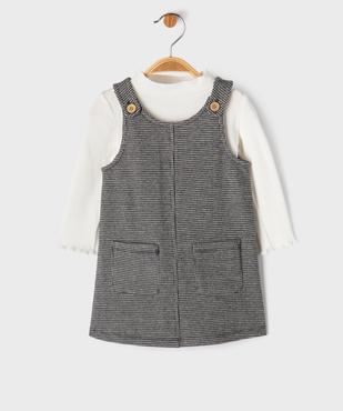 Ensemble 2 pièces bébé fille - Robe et tee-shirt vue1 - GEMO(BEBE DEBT) - GEMO