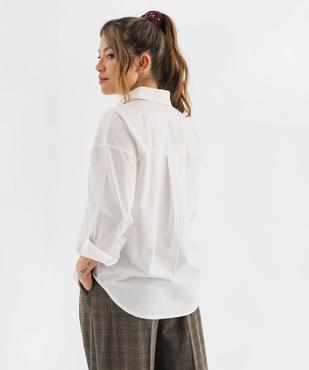 Chemise unie coupe ample femme vue3 - GEMO(FEMME PAP) - GEMO