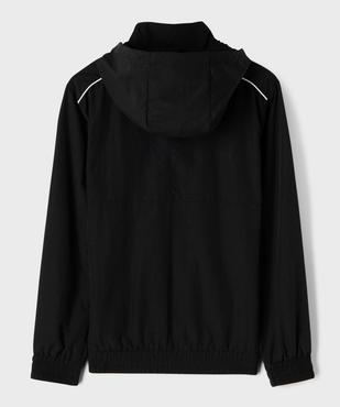 Blouson coupe-vent imperméable à capuche garçon vue5 - GEMO (JUNIOR) - GEMO