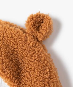 Nid d’ange bébé en sherpa doublé gaze de coton vue3 - GEMO 4G BEBE - GEMO