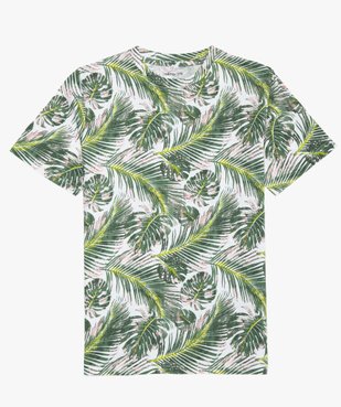 Tee-shirt garçon avec imprimé tropical vue1 - GEMO (JUNIOR) - GEMO