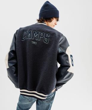 Blouson teddy en maille bouclette homme vue3 - CAMPS - GEMO