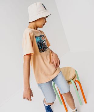 Tee-shirt à motif en coton garçon vue6 - GEMO 4G GARCON - GEMO